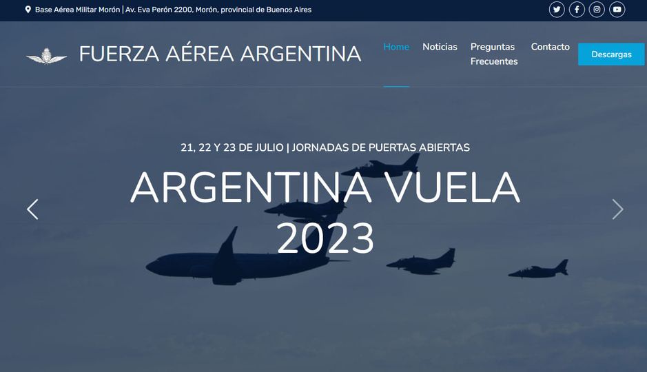 ARGENTINA VUELA 2023: NUEVO SITIO WEB