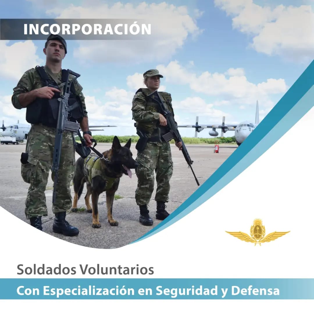 INCORPORACIÓN DE SOLDADOS VOLUNTARIOS CON ESPECIALIZACIÓN EN SEGURIDAD Y DEFENSA