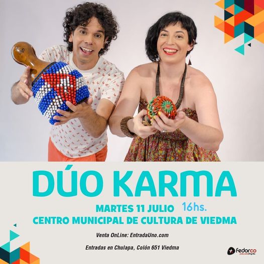 DÚO KARMA LLEGA AL CENTRO CULTURAL CON UN SHOW PARA TODA LA FAMILIA