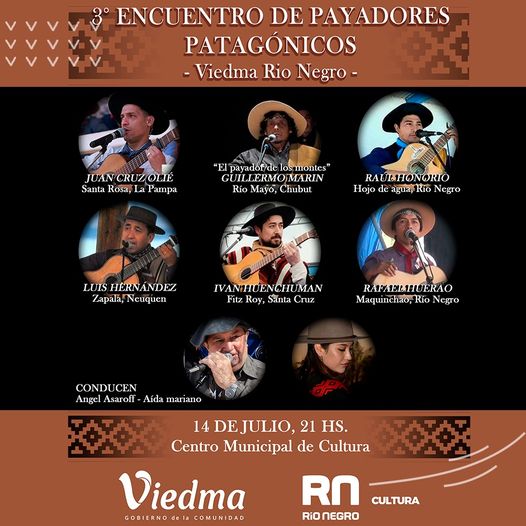 SE VIENE EL 3° ENCUENTRO DE PAYADORES PATAGONICOS EN EL CENTRO CULTURAL