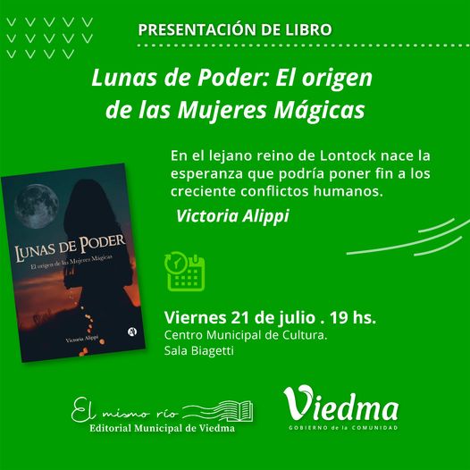 VICTORIA ALIPPI PRESENTA SU LIBRO «LUNAS DE PODER: EL ORIGEN DE LAS MUJERES MÁGICAS»