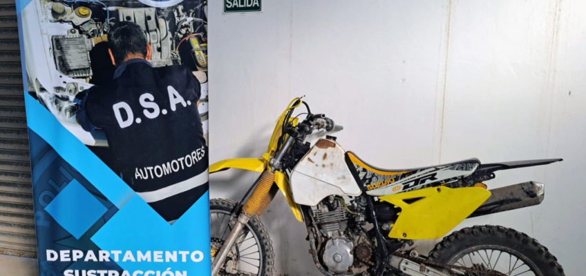 La Policía recuperó una moto con pedido de secuestro en Viedma