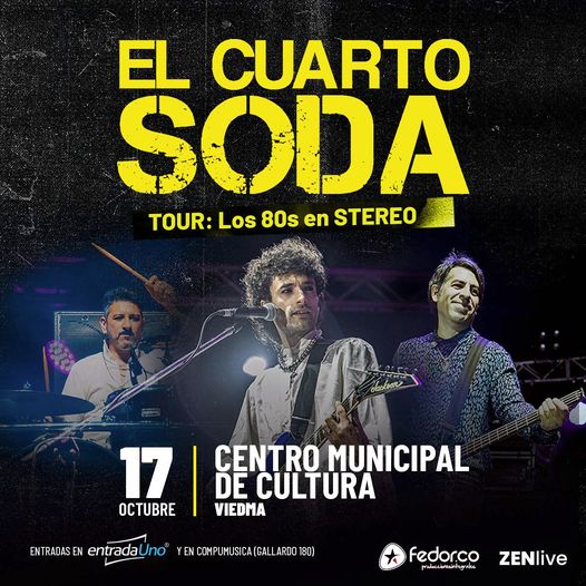 EL CUARTO SODA LLEGA AL CENTRO CULTURAL