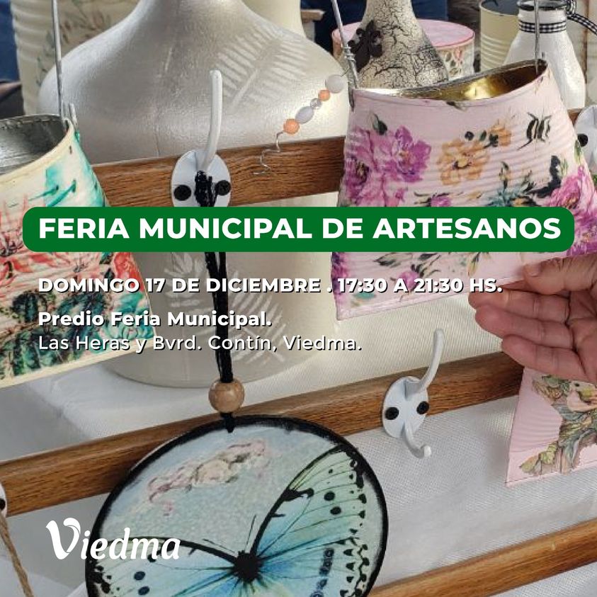 ESTE DOMINGO, ULTIMA EDICIÓN ANUAL DEL PASEO DE ARTESANOS