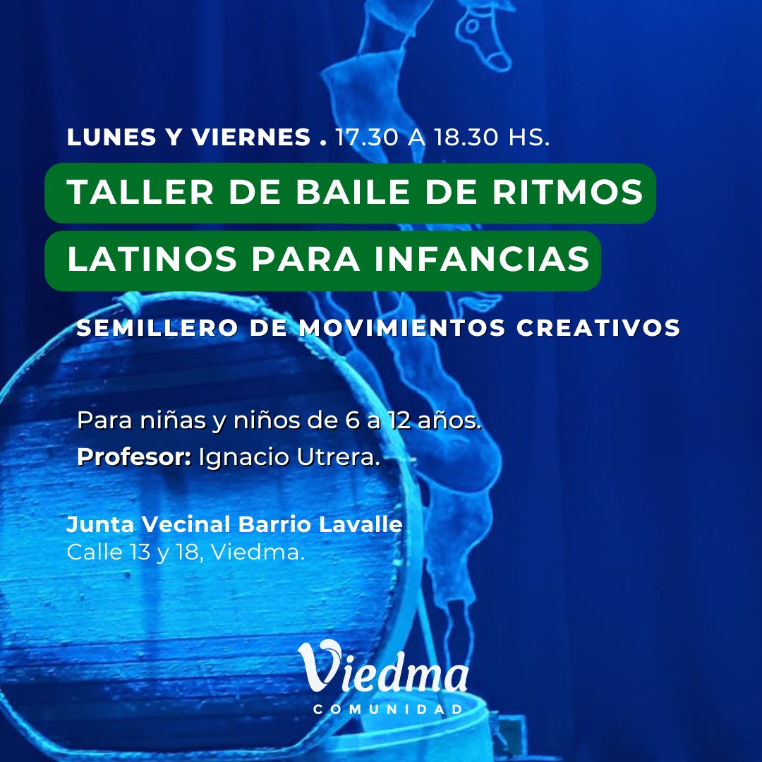 CUPOS DISPONIBLES PARA ANOTARSE EN TALLERES CULTURALES