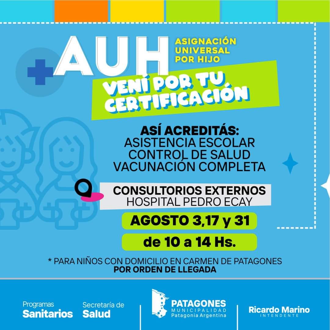 CERTIFICACIÓN AUH