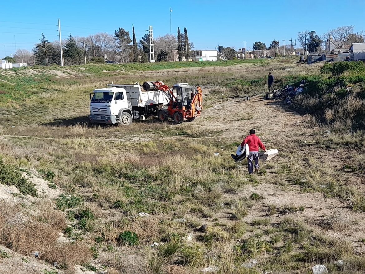 EL OPERATIVO DE LIMPIEZA SE TRASLADA A UN NUEVO SECTOR EN CARMEN DE PATAGONES