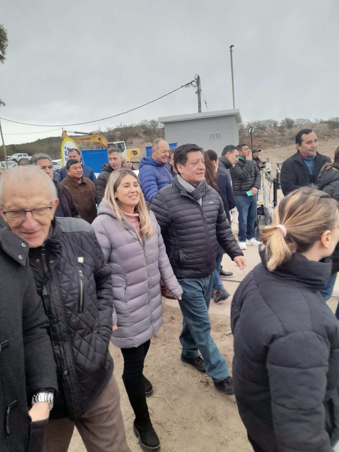 Bichara y Macri en inauguración de obra clave