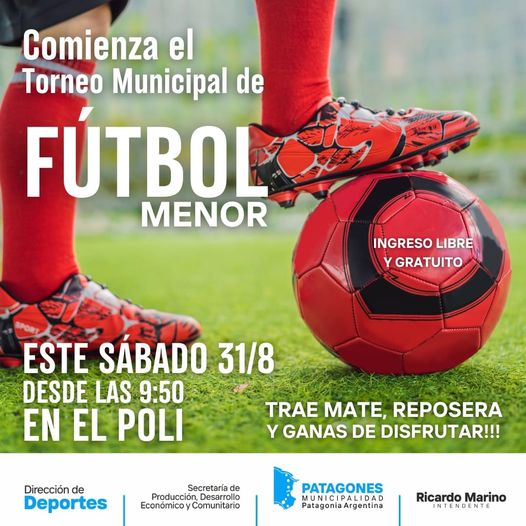 VUELVE EL FÚTBOL INFANTIL AL POLIDEPORTIVO DE PATAGONES