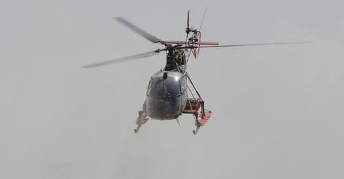 A la espera del arribo de los primeros Bell 407GXi, el Ejército Argentino desplegó a sus helicópteros SA-315B Lama en el Ejercicio Escuela de Fuego