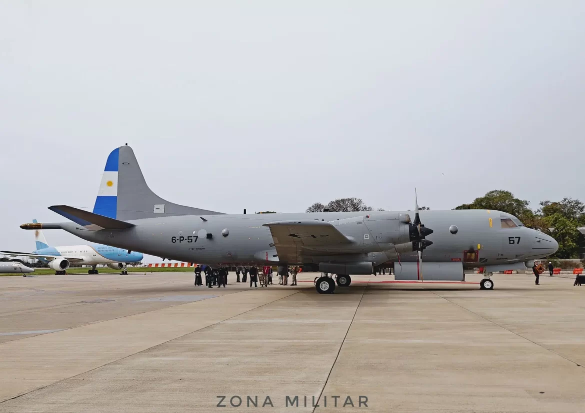 El P-3C Orion 6-P-57 de la Armada Argentina es incorporado oficialmente a la Escuadrilla Aeronaval de Exploración