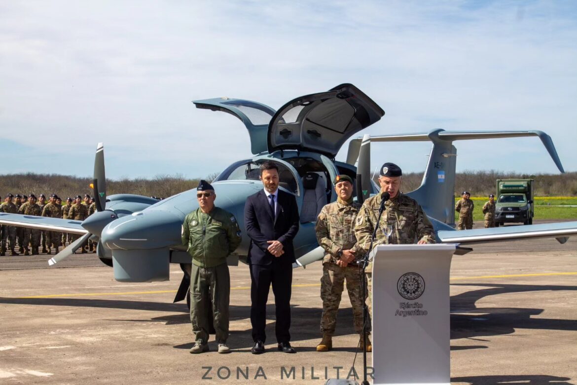 El Ejército Argentino Presentó Oficialmente su Nueva Aeronave Diamond DA-62 MPP