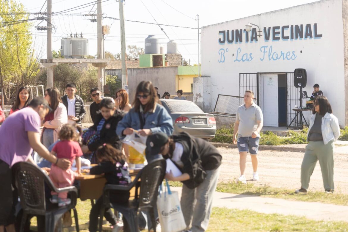 El barrio Las Flores celebró el Día de las Infancias