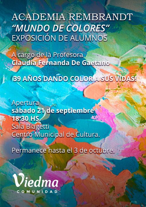 SE INAUGURA LA MUESTRA MUNDO DE COLORES EN EL CENTRO CULTURAL