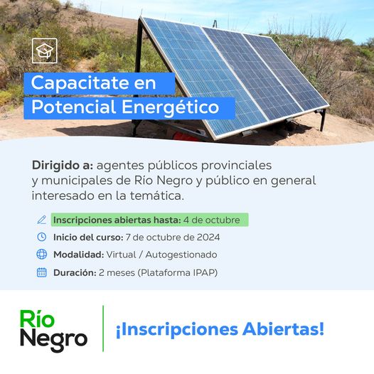 2º Edición del curso «Potencial Energético de Río Negro»