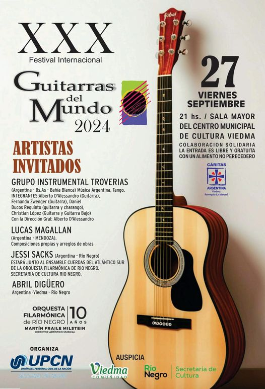 Se viene el «XXX Festival Internacional Guitarras al Mundo 2024”