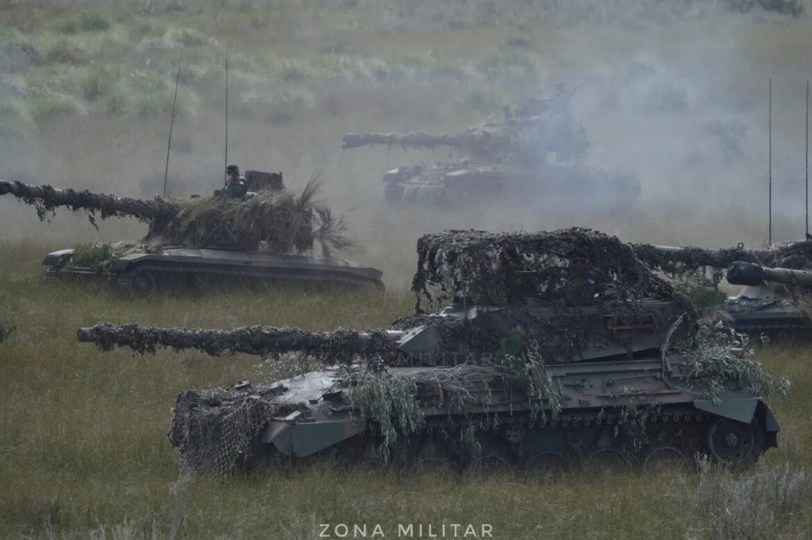 VC TAM pertenecientes al Regimiento de Caballería de Tanques 10 «Húsares de Pueyrredón».