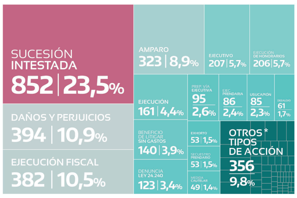 Sucesiones sin testamento al tope de los procesos en el fuero Civil de Río Negro