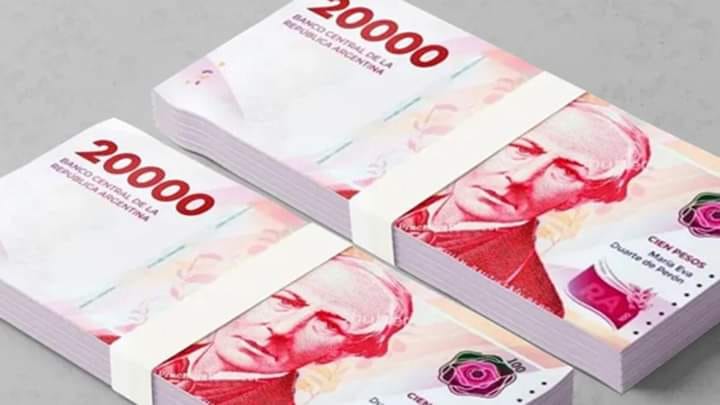 EL NUEVO BILLETE DE 20.000$ YA ESTÁ EN LOS BANCOS PARA ADAPTARLOS A LOS CAJEROS Y AL SISTEMA FINANCIERO