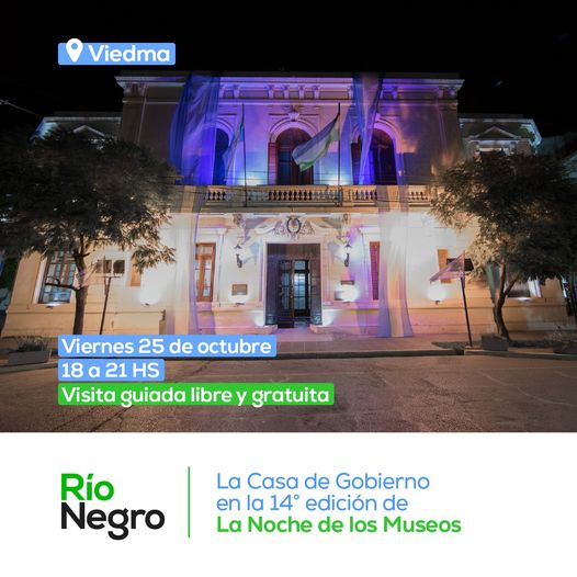 La Casa de Gobierno será parte de la Noche de los Museos