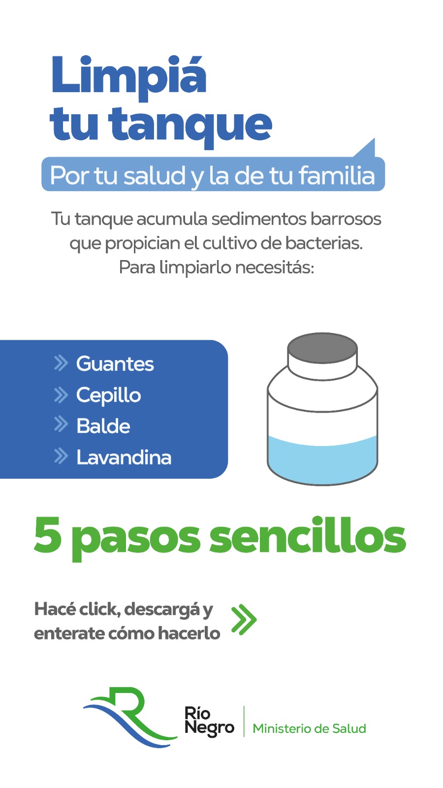 ¡Mantené tu agua potable limpia y segura!