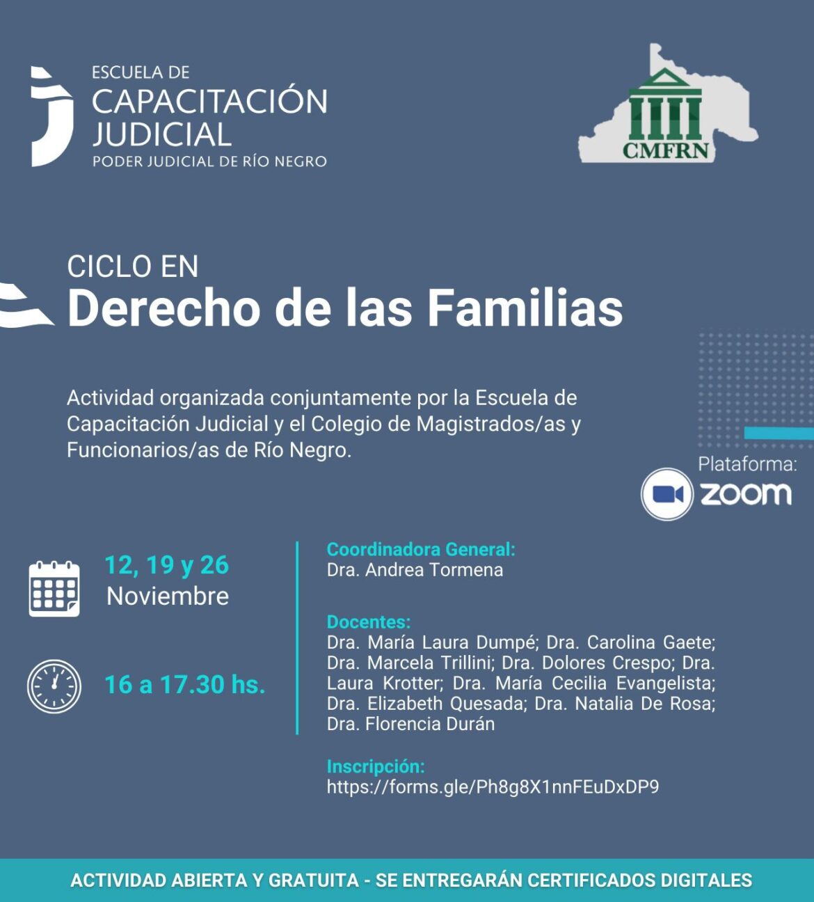 Capacitación en “Derecho de Familias”