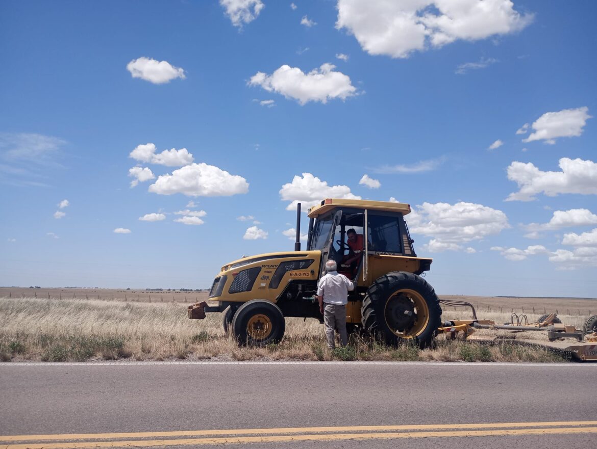 MARINO SUPERVISÓ LOS TRABAJOS DE VIALIDAD EN LA RUTA 3