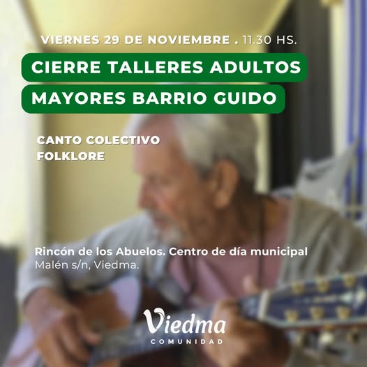 CIERRE TALLERES ADULTOS MAYORES  BARRIO GUIDO