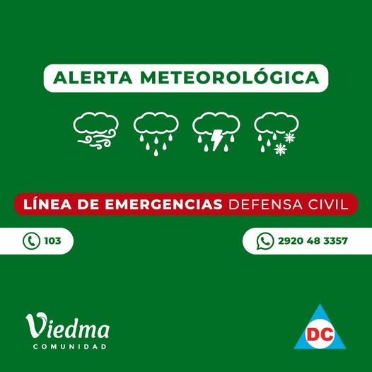 ALERTA AMARILLA POR TORMENTAS