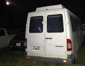 Secuestraron una combi con obreros rurales