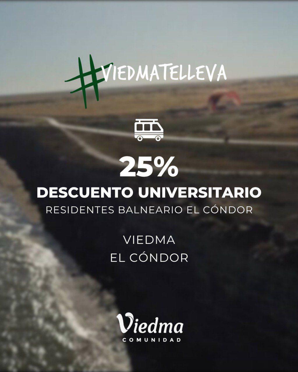 Tarifa especial de transporte para estudiantes que residen en El Cóndor