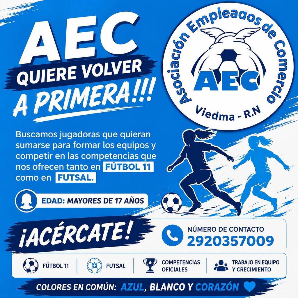 Futbol Femenino AEC Volver a Primera