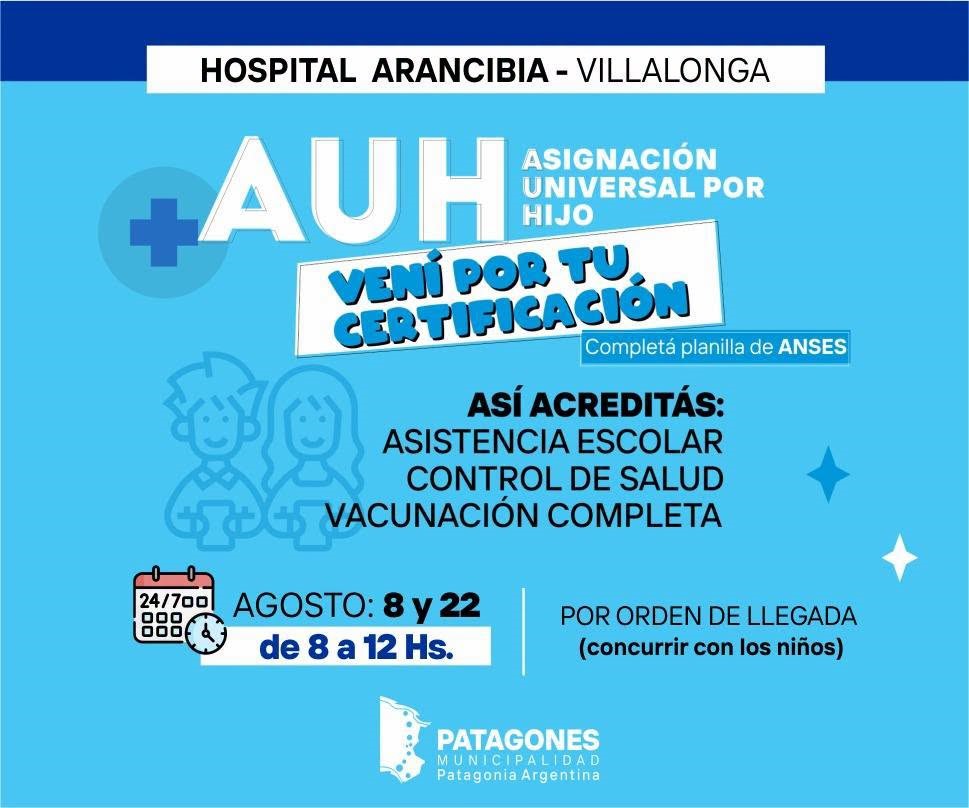 📢👩‍⚕️ Controles de salud para la AUH👶🏻